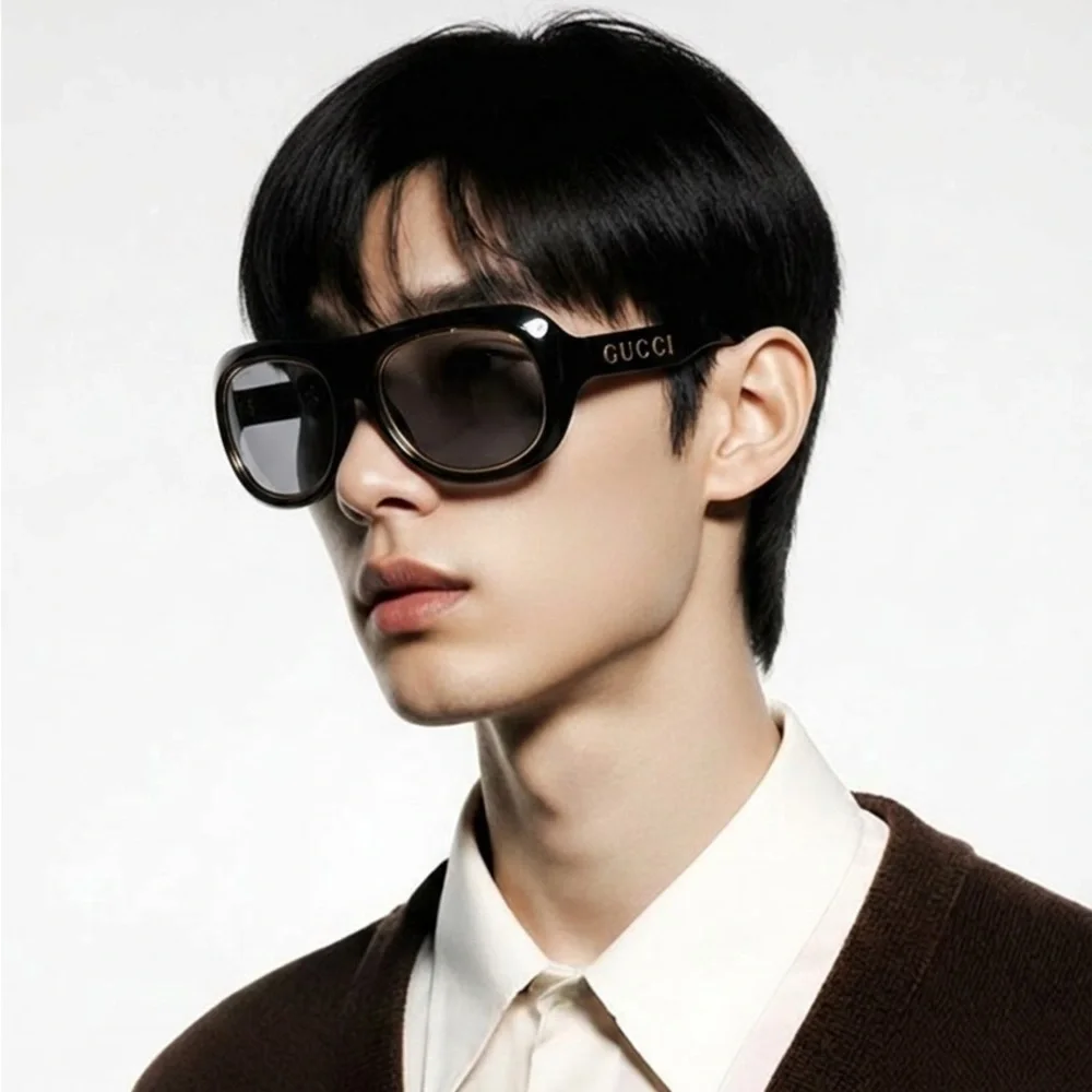 Luxury New Authentic Gucci GG1108S 001 Aviator Sunglasses ✨